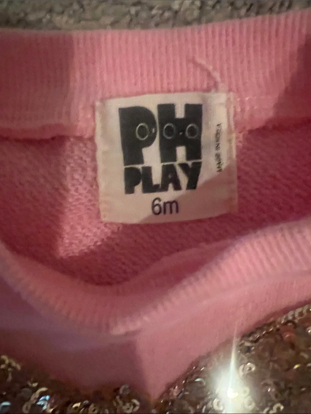 Pink Sequin Bow Sweatshirt & Legging Set 6 months